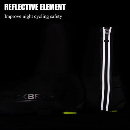 Reflective Waterproof Winter Cycling Overshoes