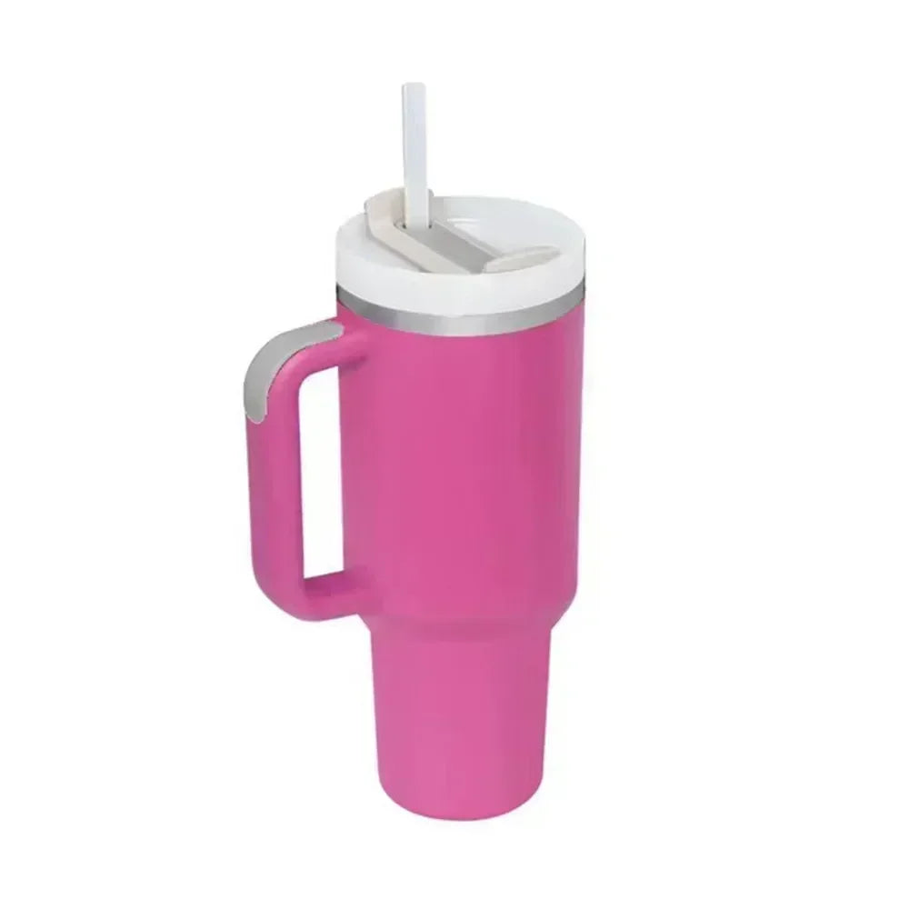 40oz Stainless Steel Thermal Cup with Straw Lid