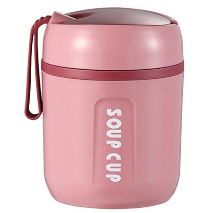 Portable 480ml Stainless Steel Thermos Food Container