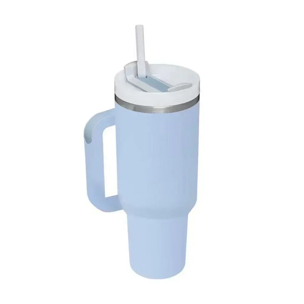 40oz Stainless Steel Thermal Cup with Straw Lid