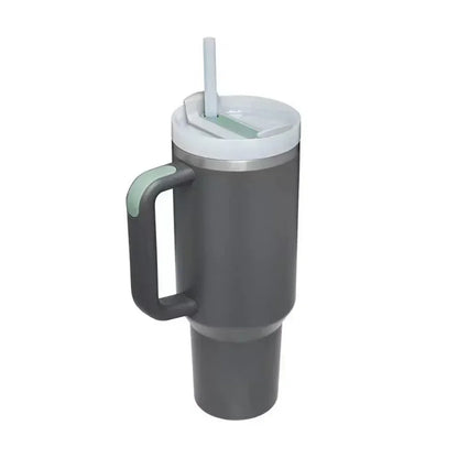 40oz Stainless Steel Thermal Cup with Straw Lid