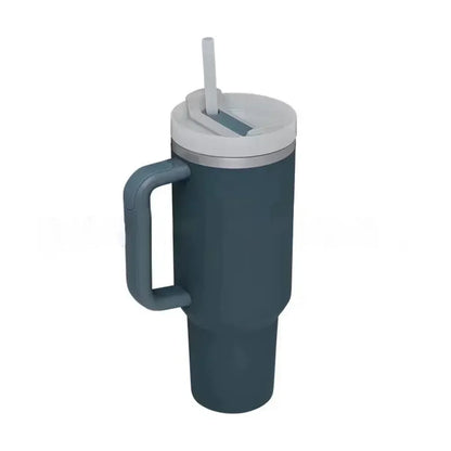 40oz Stainless Steel Thermal Cup with Straw Lid