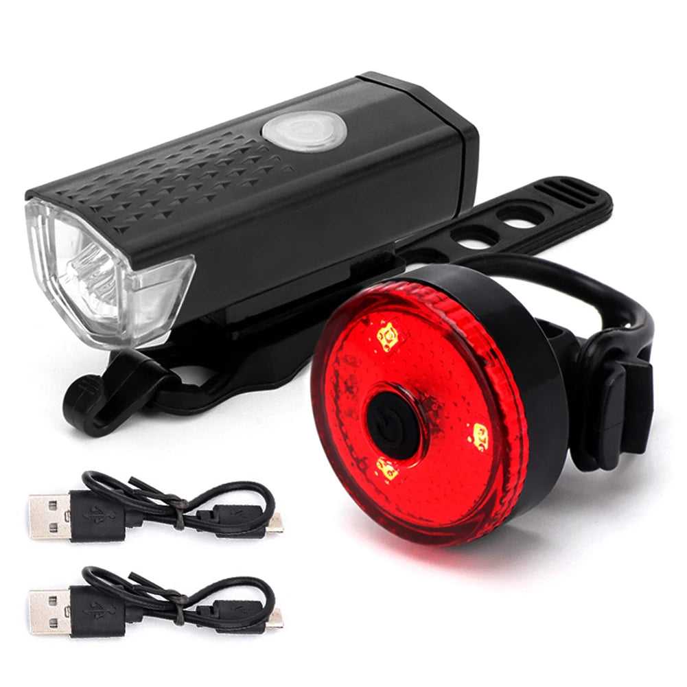 Waterproof LED Bicycle Headlight/Taillight set