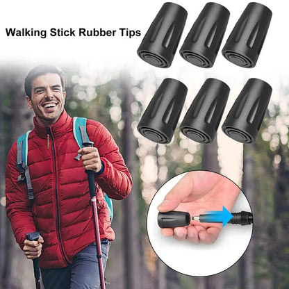 6Pcs Walk Stick Cane Replacement Rubber Protector Tip  Cover