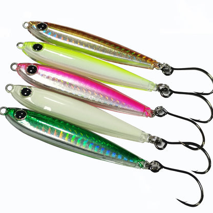 5pcs Mixed Colors Epoxy Resin Fishing Jig Lure