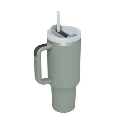 40oz Stainless Steel Thermal Cup with Straw Lid