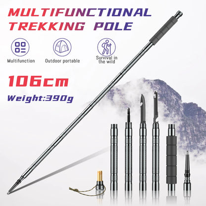 Multifunction Telescopic Lightweight Hiking Stick