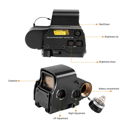 20mm Mount Airsoft Holographic Hunting Riflescope