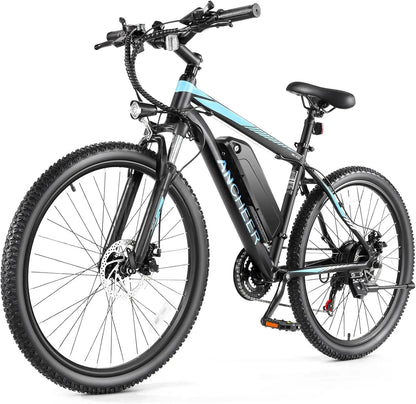 26" Electric Mountain Bike, 55 Miles 22MPH Electric Bicycle