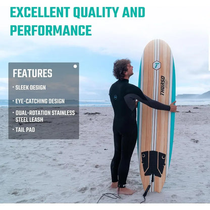 7ft Soft Top Foam Beginner Surfboard