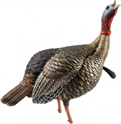 HDR Hen Turkey Decoy | Durable Realistic Lifelike Standing Hunting Decoy with 2 Removable Heads, Carry Bag & Integrated